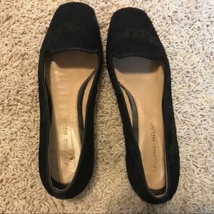 Black calfhair ballet flats Antonio Melani 6M